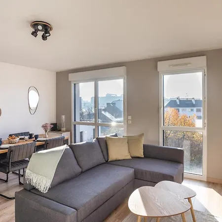 Appartement Le Cocon Voltaire - 2 Avec Parking - Mabilais Rennes